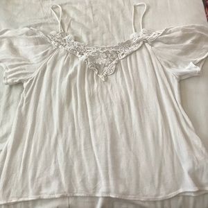 Boho cold shoulder top